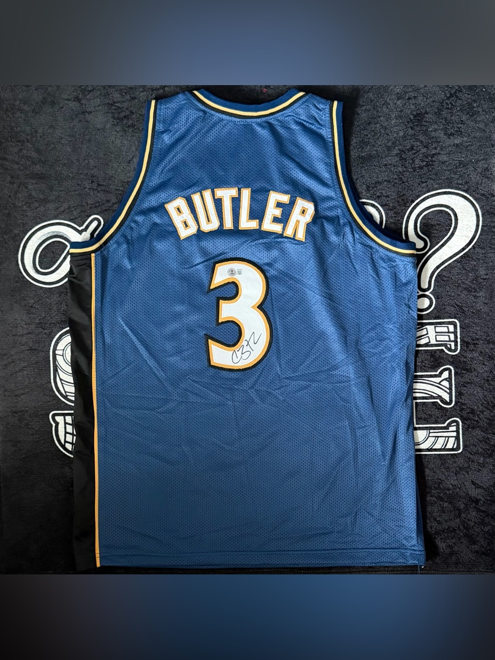 Caron Butler Signed Washington Wizards #3 Jersey Beckett Witnessed Auto